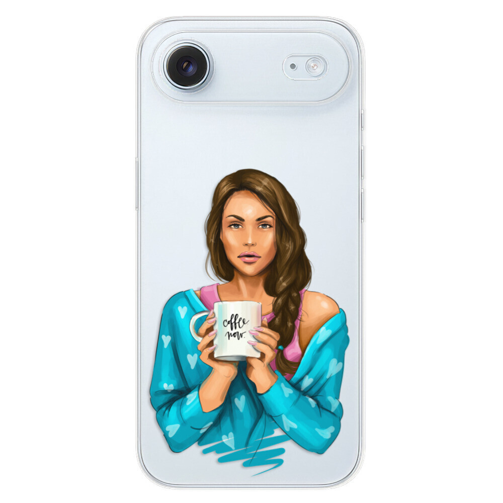 Odolné silikónové puzdro iSaprio - Coffe Now - Brunette - iPhone 17 Air
