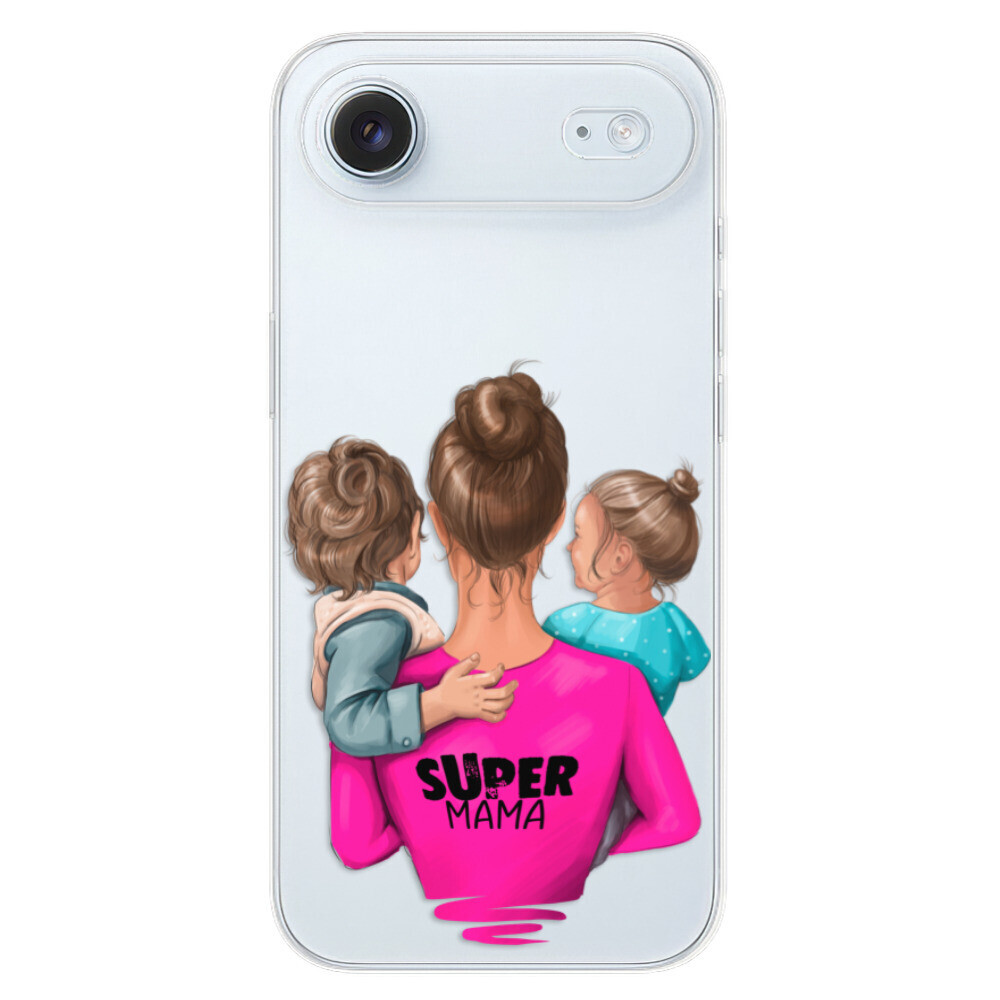 Odolné silikónové puzdro iSaprio - Super Mama - Boy and Girl - iPhone 17 Air