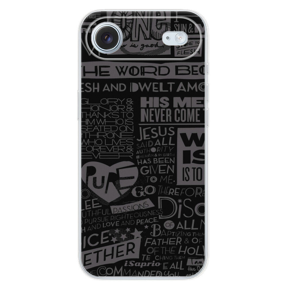 Odolné silikónové puzdro iSaprio - Text 01 - iPhone 17 Air