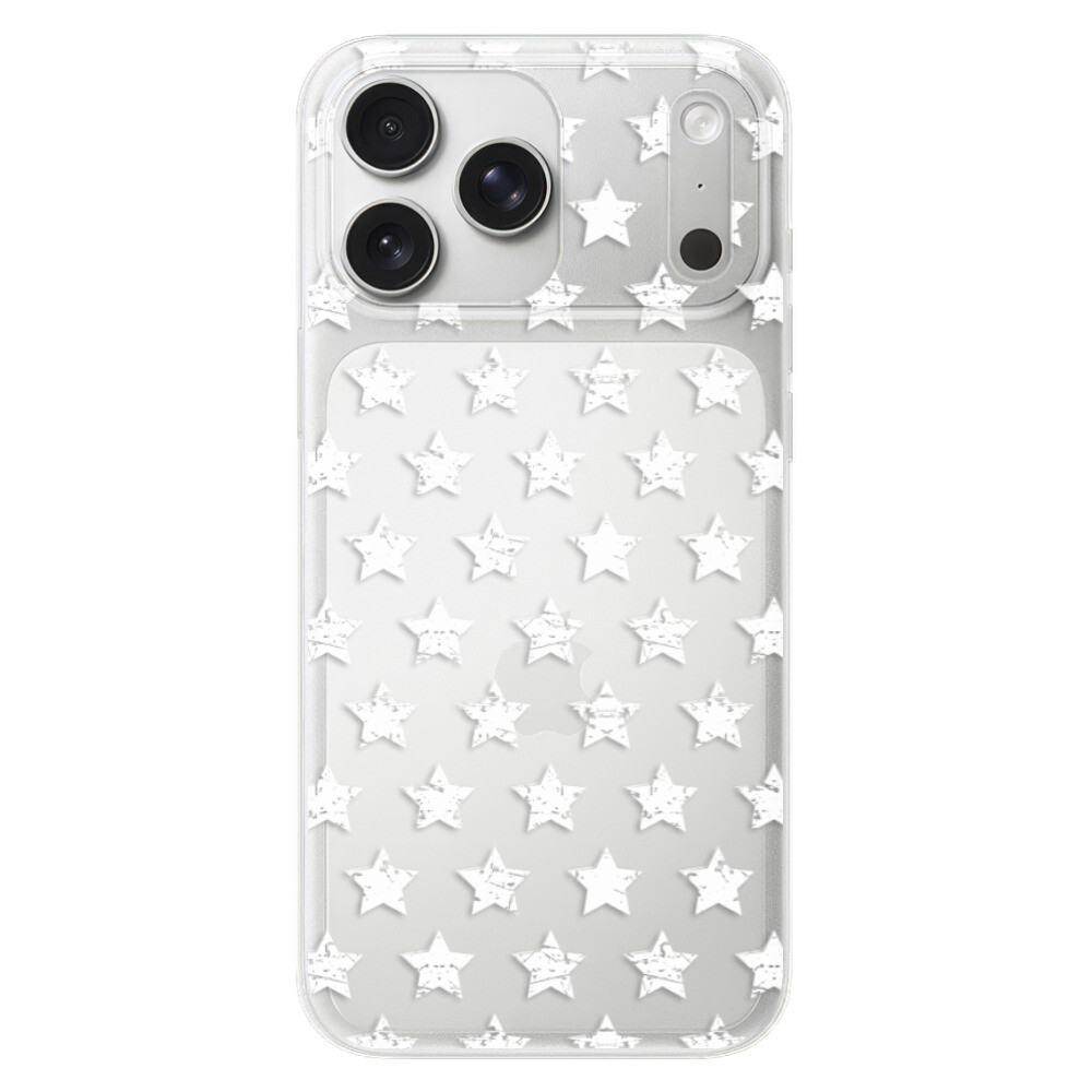 Odolné silikónové puzdro iSaprio - Stars Pattern - white - iPhone 17 Pro Max