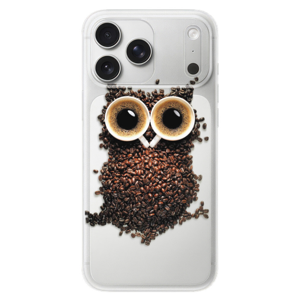 Odolné silikónové puzdro iSaprio - Owl And Coffee - iPhone 17 Pro Max