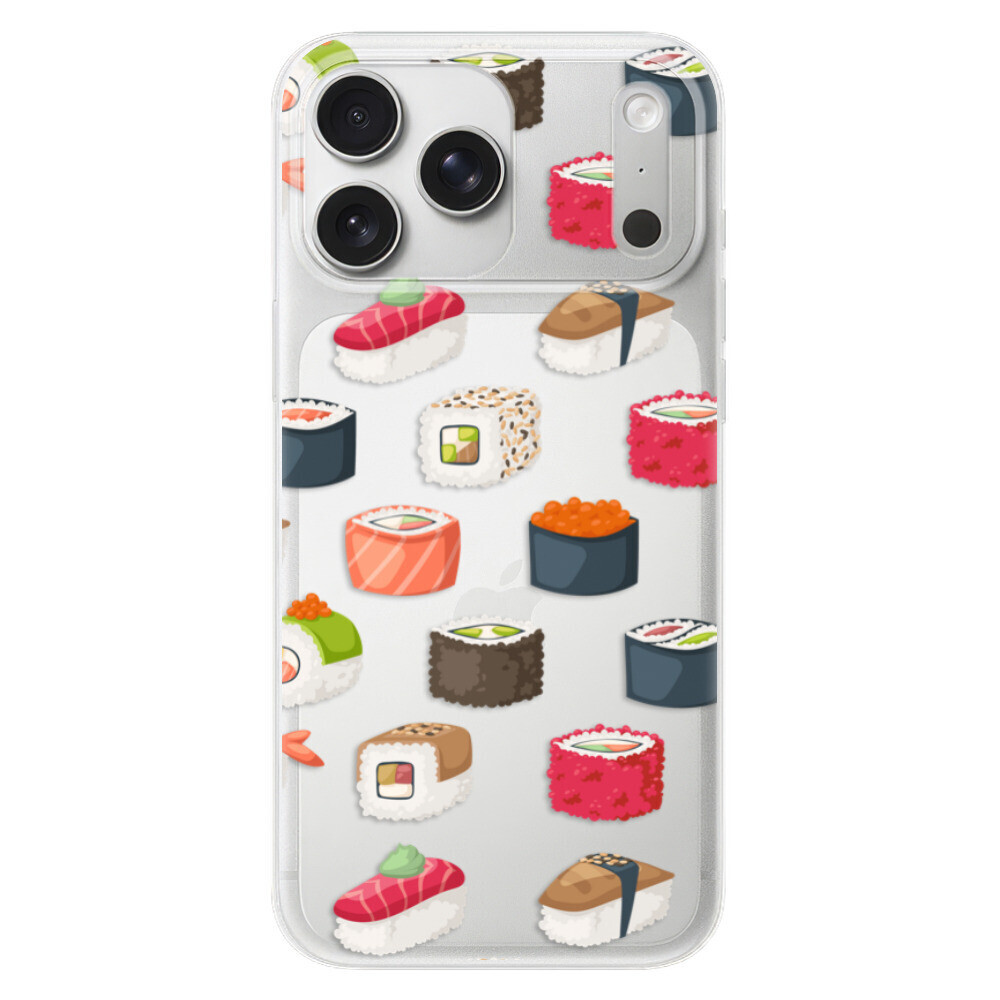 Odolné silikónové puzdro iSaprio - Sushi Pattern - iPhone 17 Pro Max