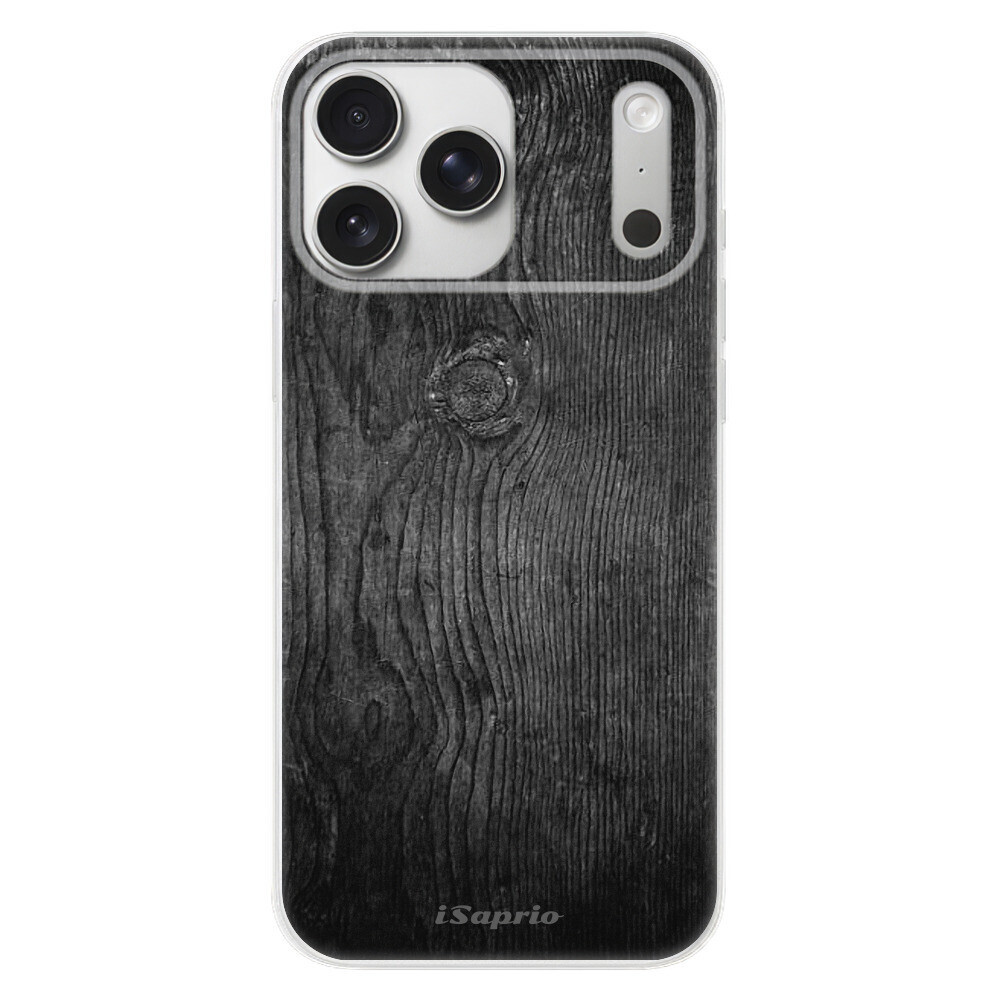 Odolné silikónové puzdro iSaprio - Black Wood 13 - iPhone 17 Pro Max