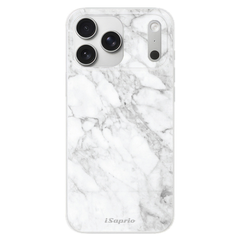 Odolné silikónové puzdro iSaprio - SilverMarble 14 - iPhone 17 Pro Max