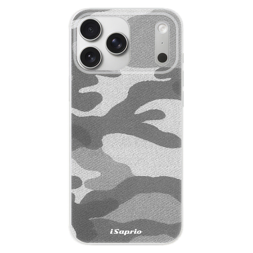 Odolné silikónové puzdro iSaprio - Gray Camuflage 02 - iPhone 17 Pro Max