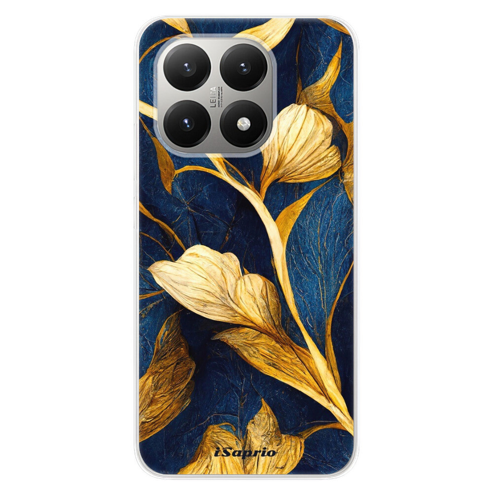 Odolné silikónové puzdro iSaprio - Gold Leaves - Xiaomi 15T