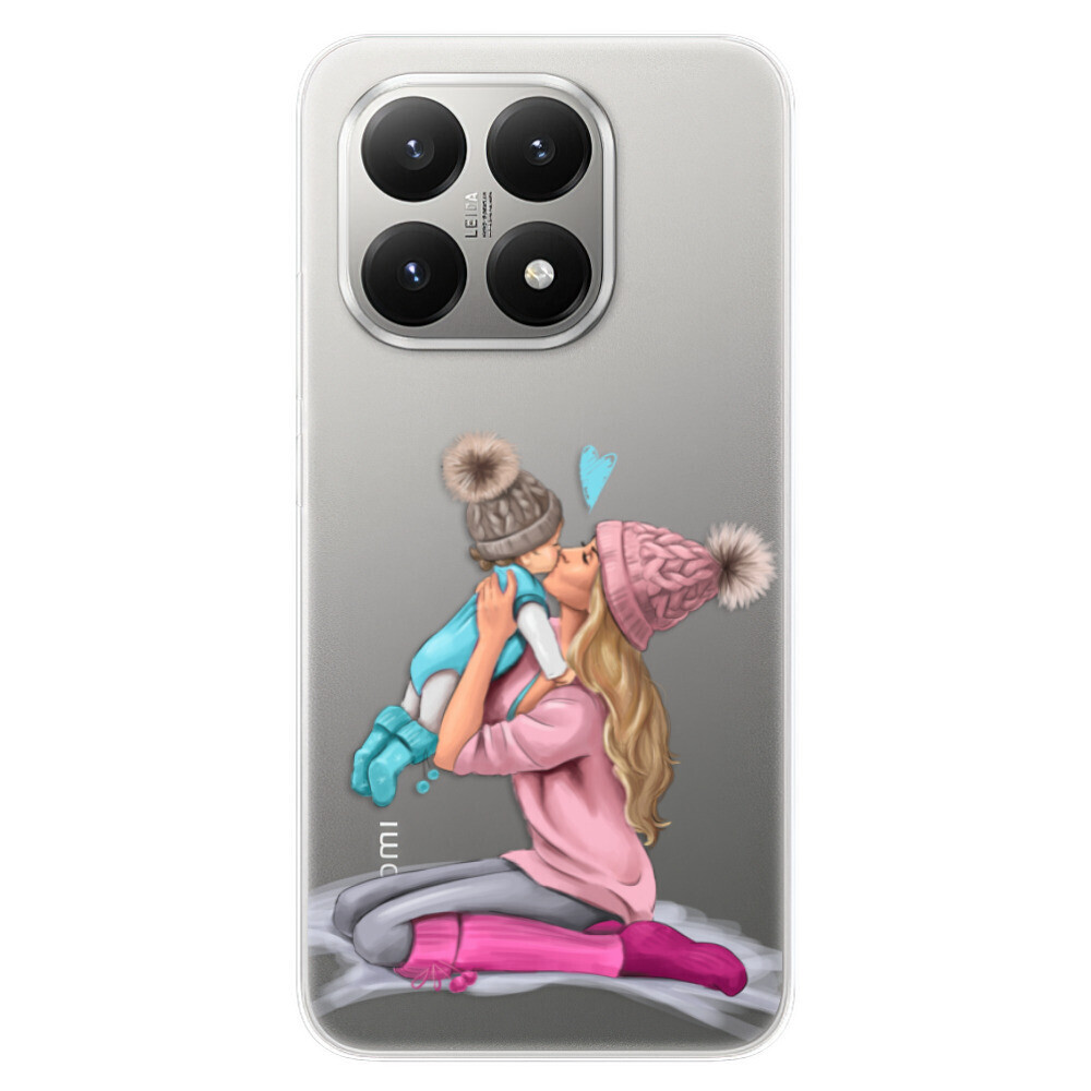 Odolné silikónové puzdro iSaprio - Kissing Mom - Blond and Boy - Xiaomi 15T