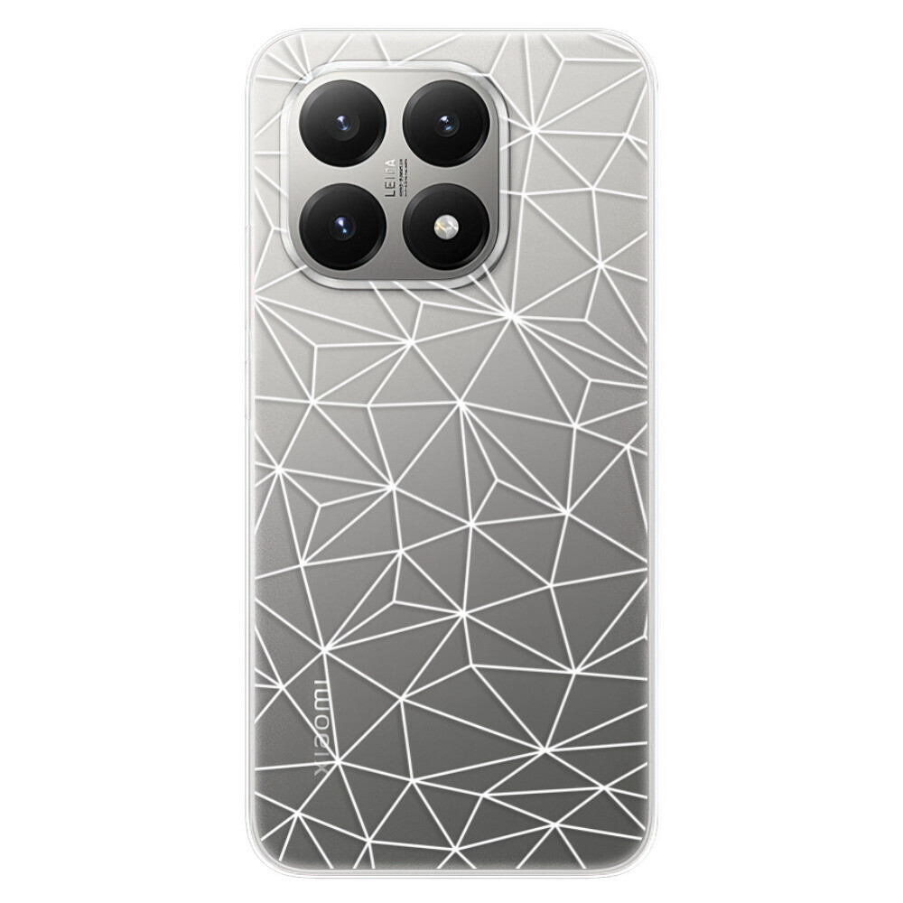 Odolné silikónové puzdro iSaprio - Abstract Triangles 03 - white - Xiaomi 15T
