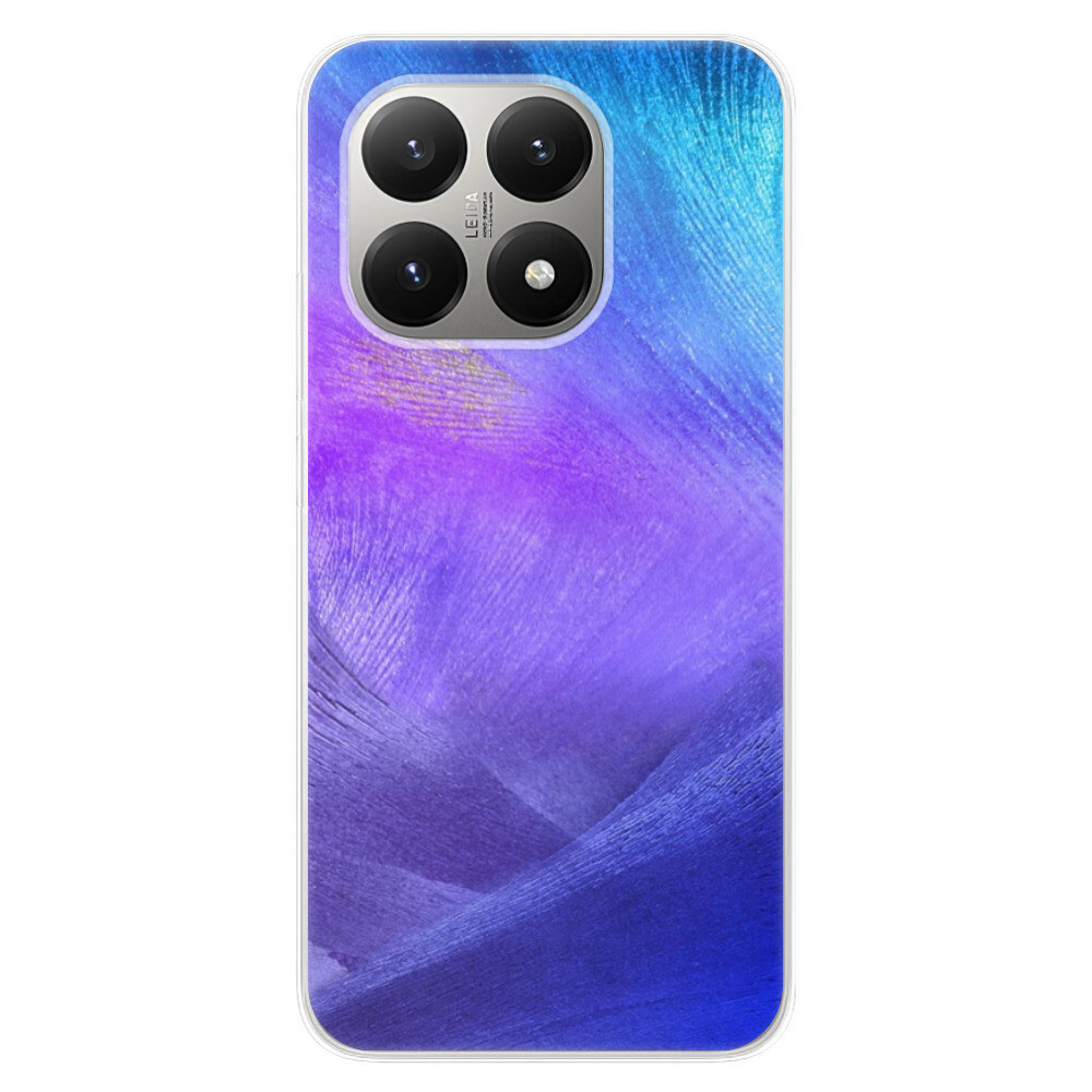Odolné silikónové puzdro iSaprio - Purple Feathers - Xiaomi 15T