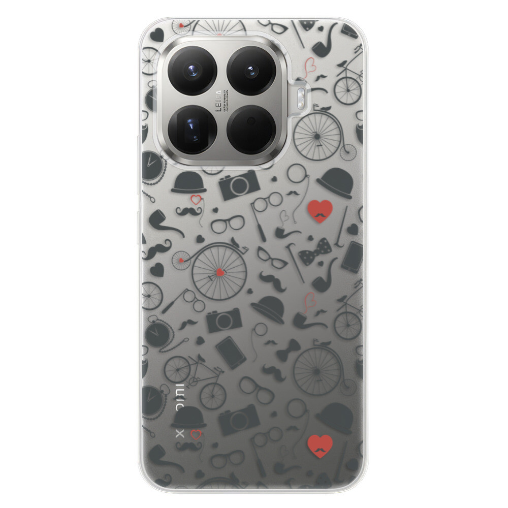 Odolné silikónové puzdro iSaprio - Vintage Pattern 01 - black - Xiaomi 15T Pro