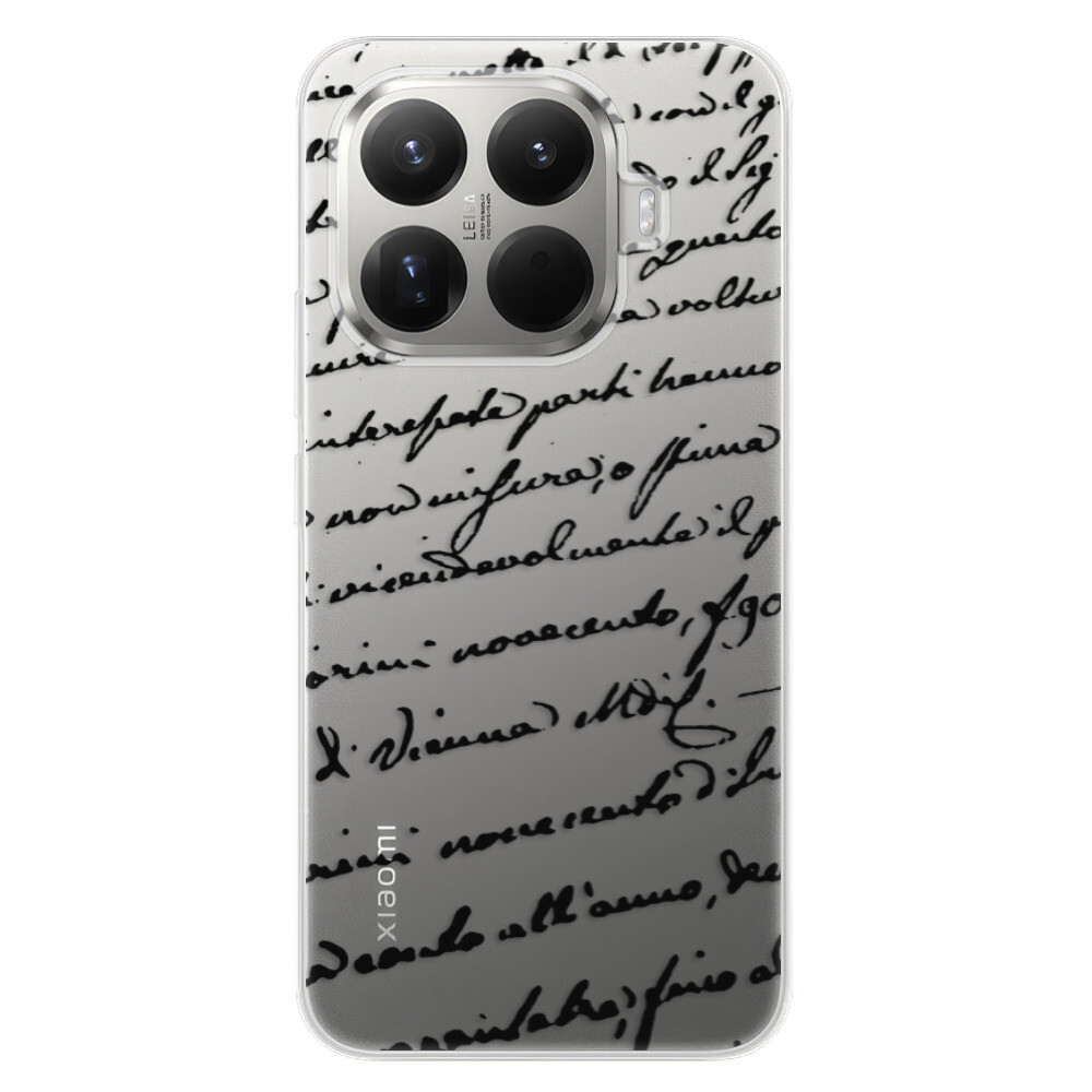 Odolné silikónové puzdro iSaprio - Handwriting 01 - black - Xiaomi 15T Pro