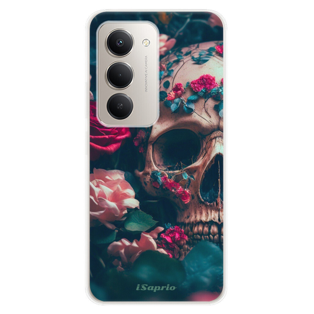 Odolné silikónové puzdro iSaprio - Skull in Roses - Xiaomi Redmi 15