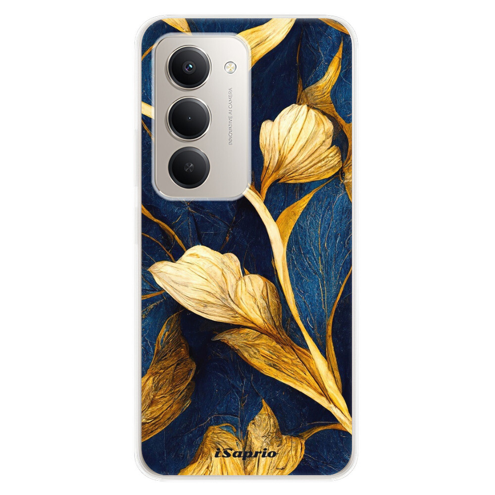 Odolné silikónové puzdro iSaprio - Gold Leaves - Xiaomi Redmi 15