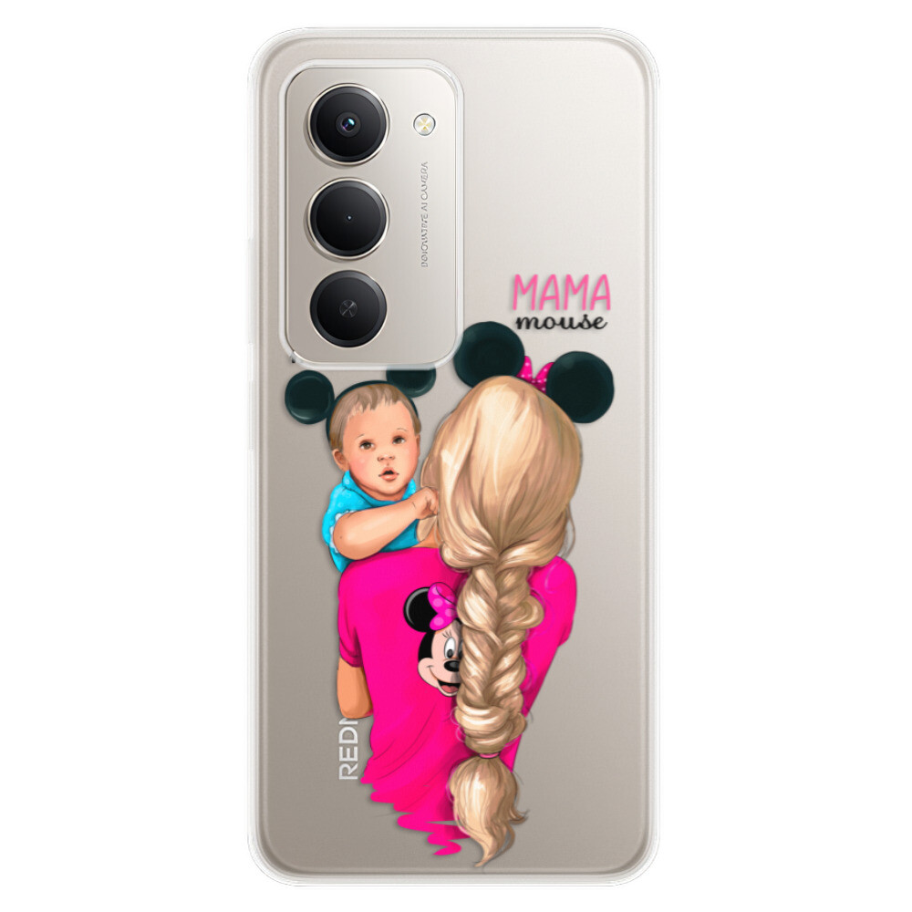 Odolné silikónové puzdro iSaprio - Mama Mouse Blonde and Boy - Xiaomi Redmi 15