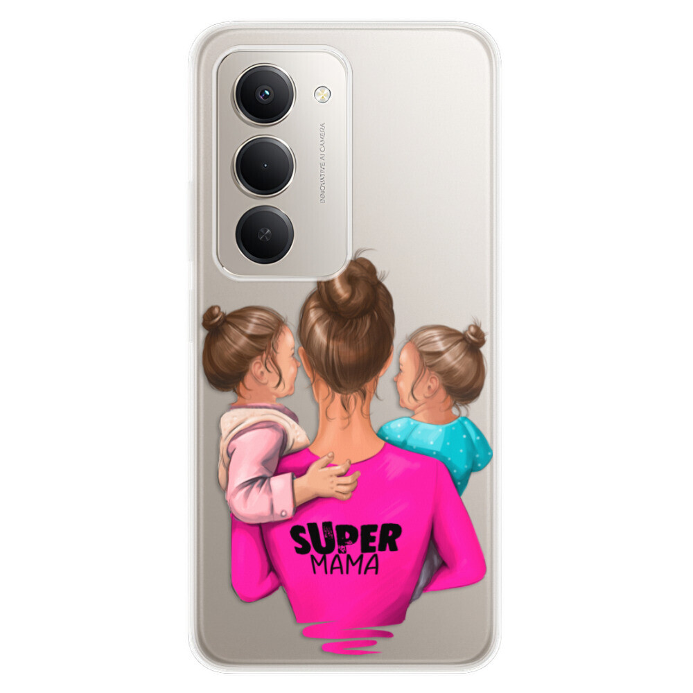 Odolné silikónové puzdro iSaprio - Super Mama - Two Girls - Xiaomi Redmi 15