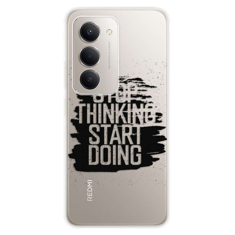 Odolné silikónové puzdro iSaprio - Start Doing - black - Xiaomi Redmi 15