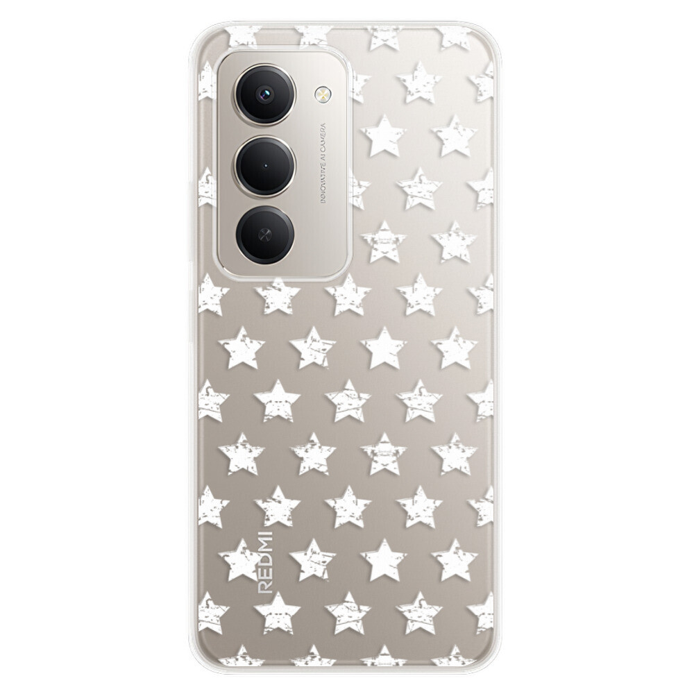 Odolné silikónové puzdro iSaprio - Stars Pattern - white - Xiaomi Redmi 15