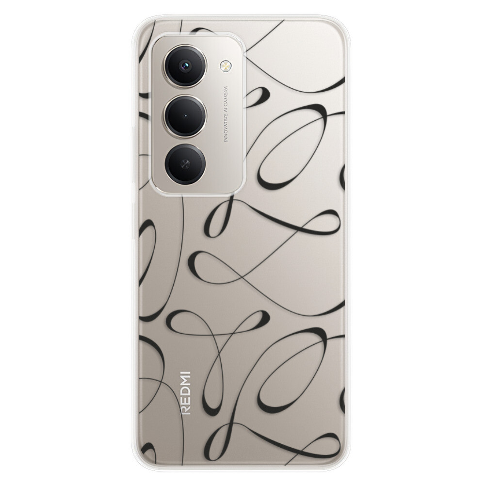 Odolné silikónové puzdro iSaprio - Fancy - black - Xiaomi Redmi 15