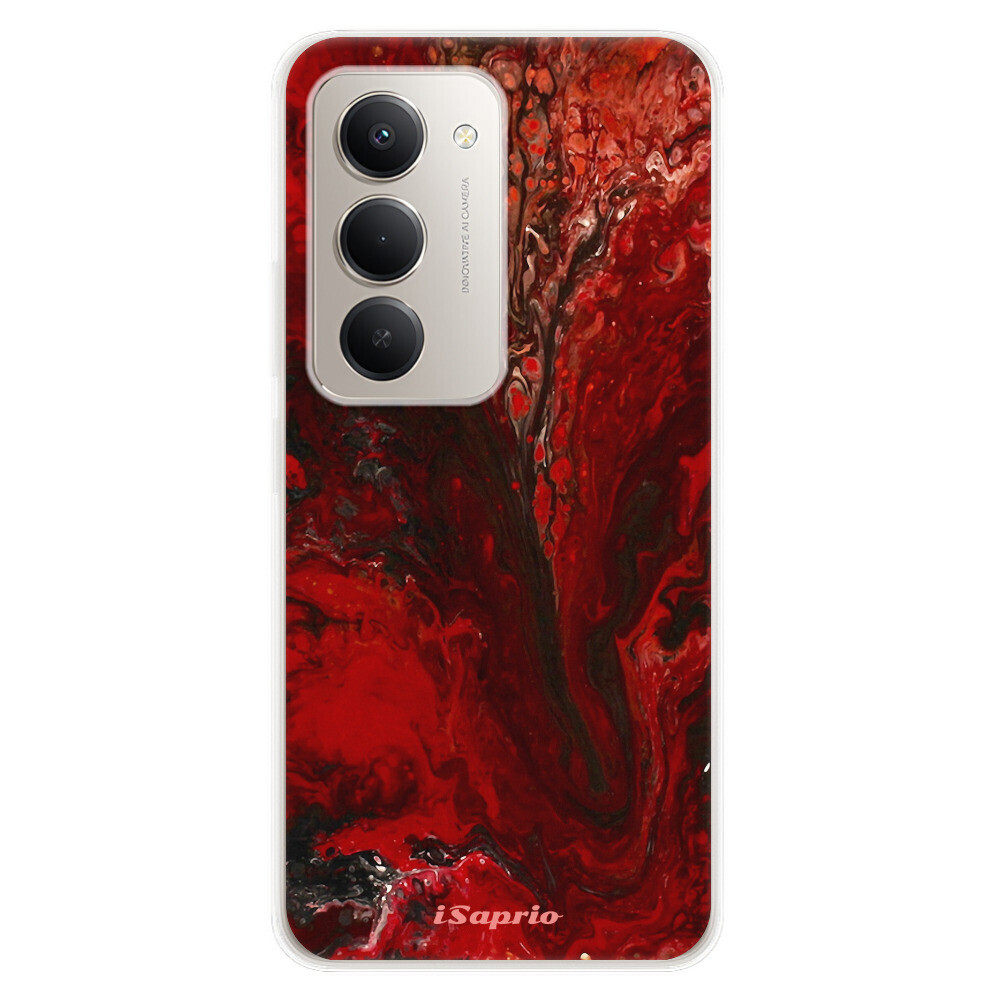 Odolné silikónové puzdro iSaprio - RedMarble 17 - Xiaomi Redmi 15