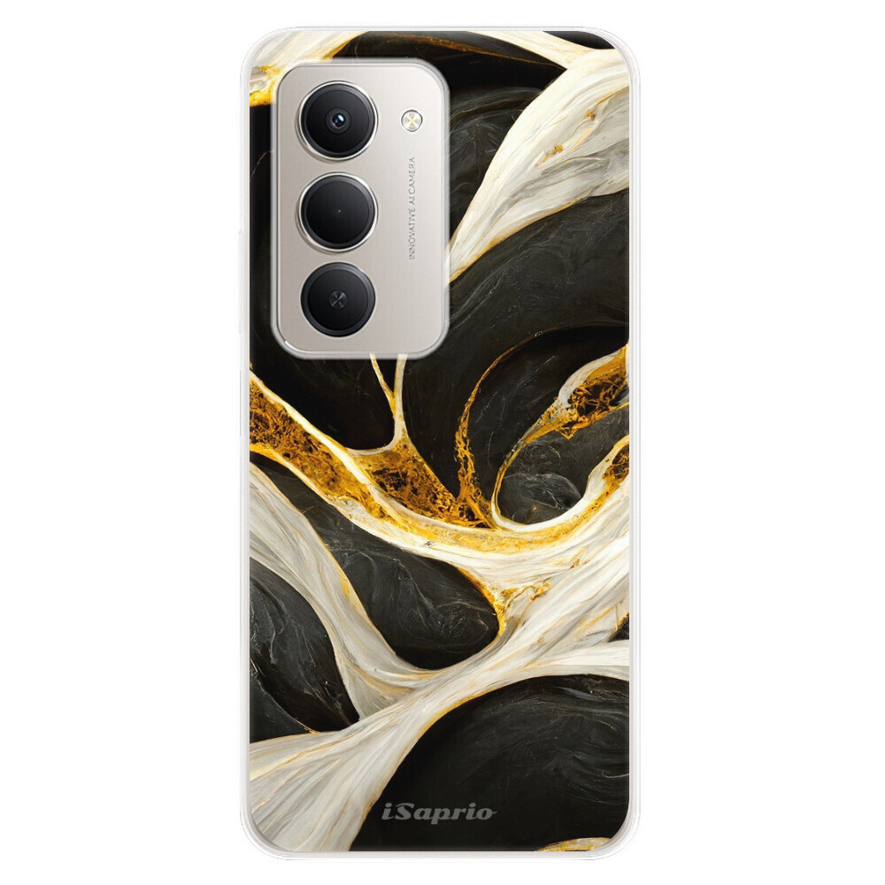Odolné silikónové puzdro iSaprio - Black and Gold - Xiaomi Redmi 15 5G