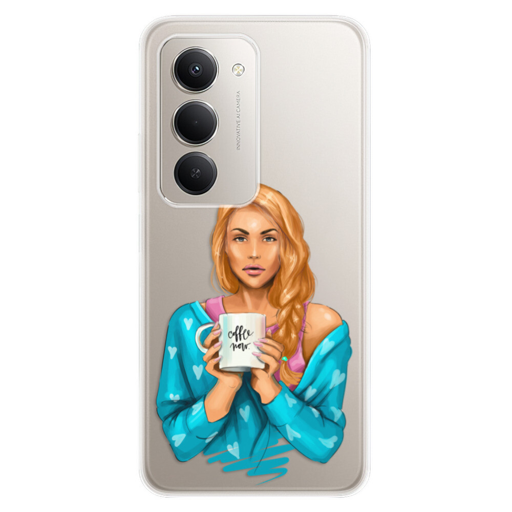 Odolné silikónové puzdro iSaprio - Coffe Now - Redhead - Xiaomi Redmi 15 5G