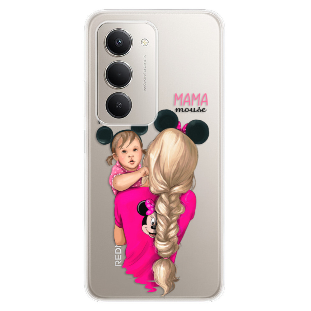 Odolné silikónové puzdro iSaprio - Mama Mouse Blond and Girl - Xiaomi Redmi 15 5G