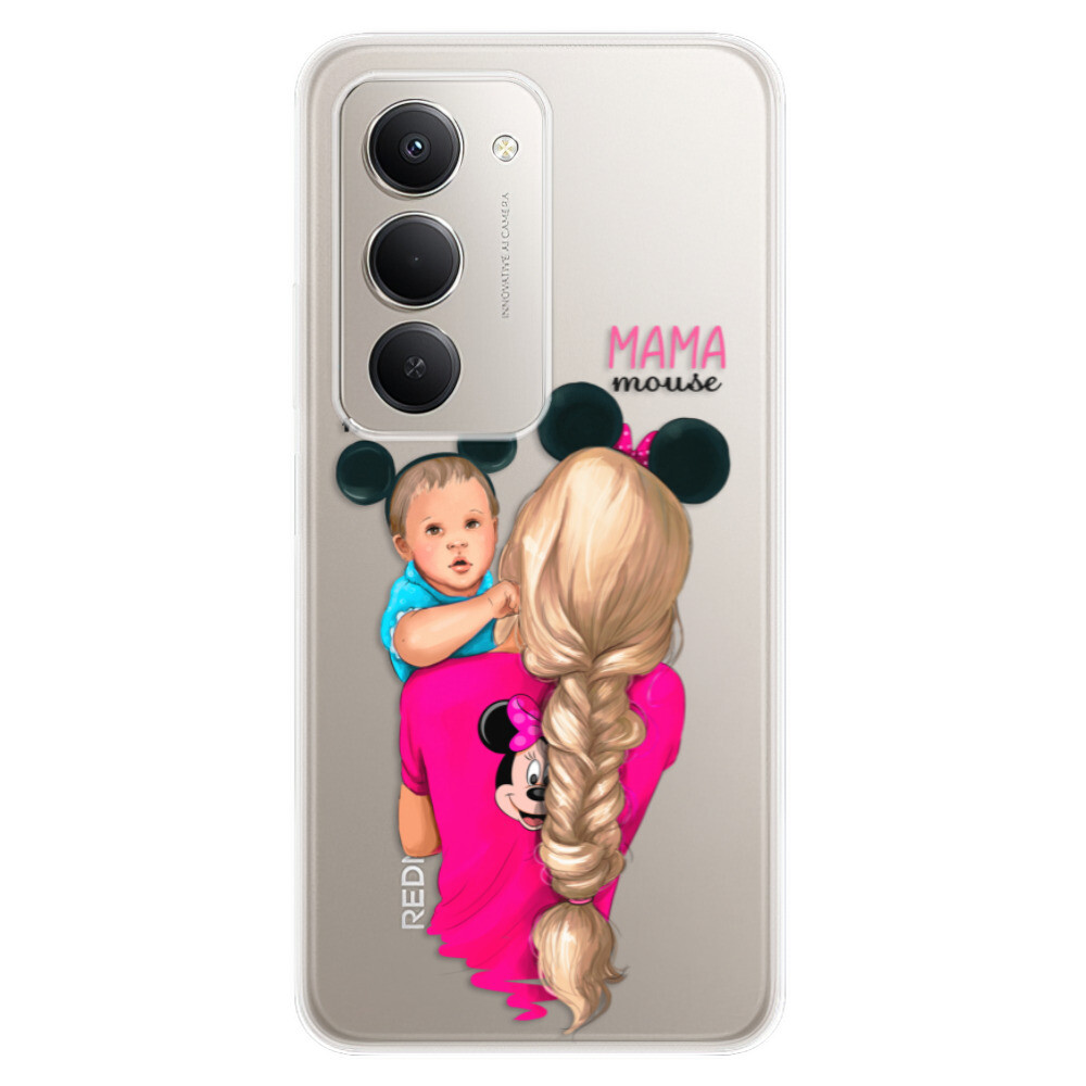Odolné silikónové puzdro iSaprio - Mama Mouse Blonde and Boy - Xiaomi Redmi 15 5G
