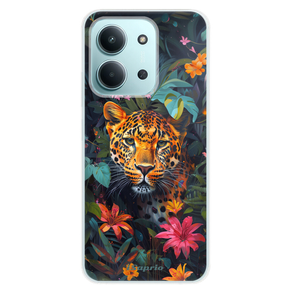 Odolné silikónové puzdro iSaprio - Flower Jaguar - Xiaomi Redmi 15C