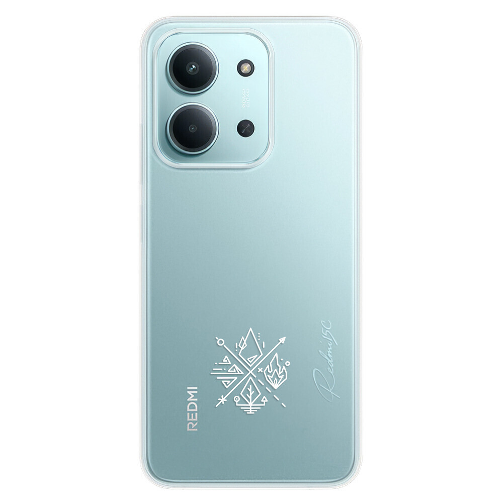 Odolné silikónové puzdro iSaprio - čiré - Elements - Xiaomi Redmi 15C