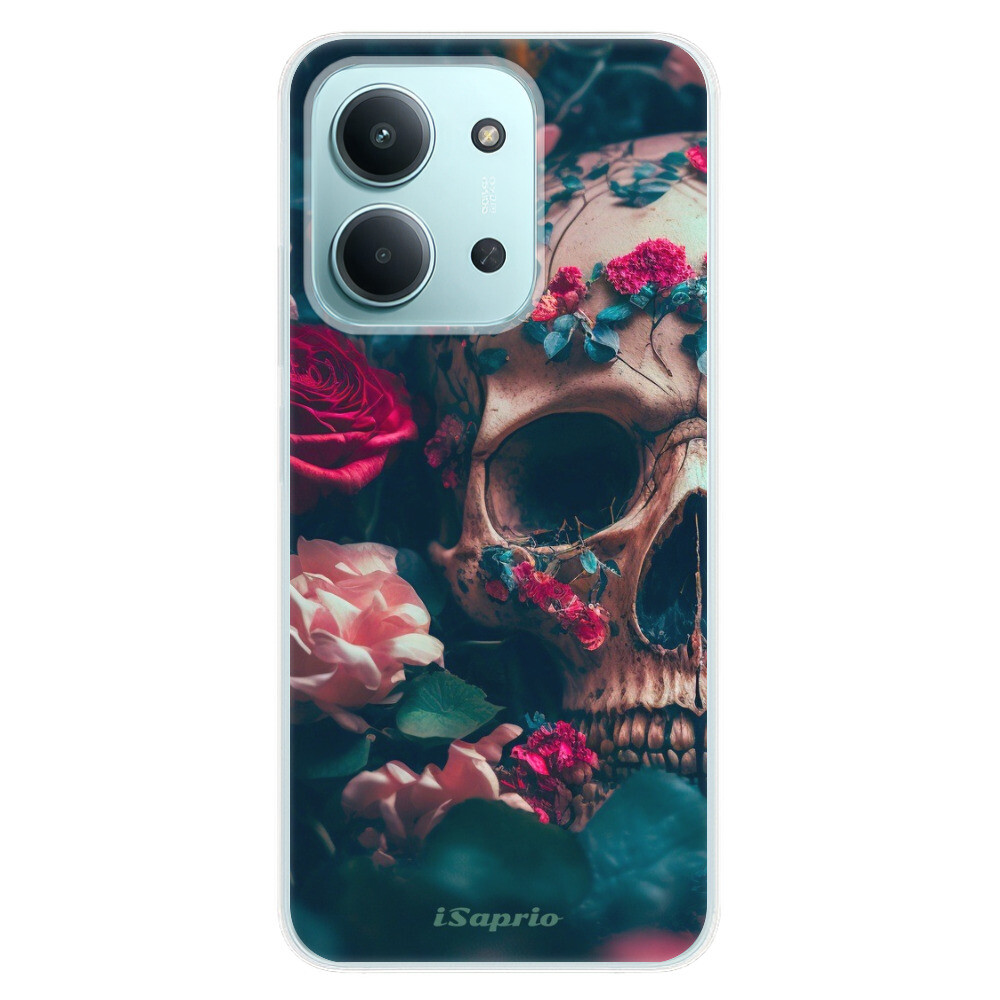 Odolné silikónové puzdro iSaprio - Skull in Roses - Xiaomi Redmi 15C