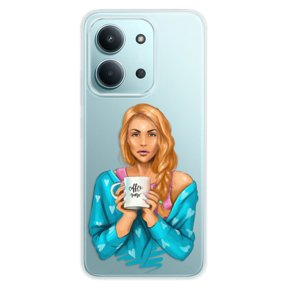 Odolné silikónové puzdro iSaprio - Coffe Now - Redhead - Xiaomi Redmi 15C