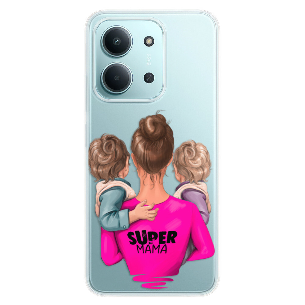 Odolné silikónové puzdro iSaprio - Super Mama - Two Boys - Xiaomi Redmi 15C