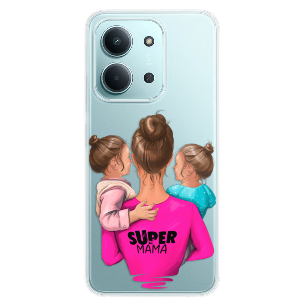 Odolné silikónové puzdro iSaprio - Super Mama - Two Girls - Xiaomi Redmi 15C