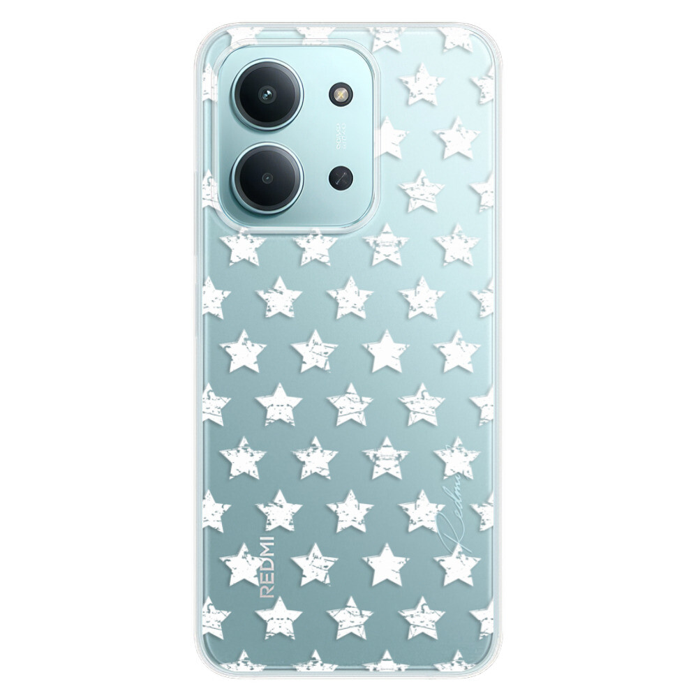 Odolné silikónové puzdro iSaprio - Stars Pattern - white - Xiaomi Redmi 15C