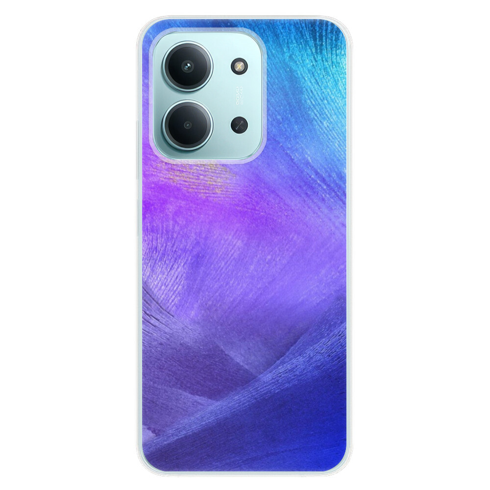 Odolné silikónové puzdro iSaprio - Purple Feathers - Xiaomi Redmi 15C
