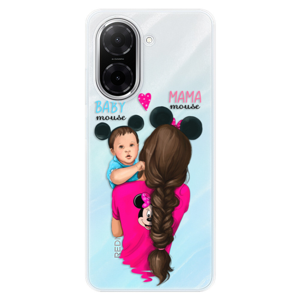 Odolné silikónové puzdro iSaprio - Mama Mouse Brunette and Boy - Xiaomi Redmi A5