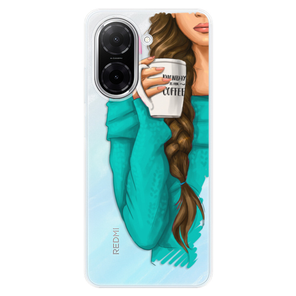 Odolné silikónové puzdro iSaprio - My Coffe and Brunette Girl - Xiaomi Redmi A5