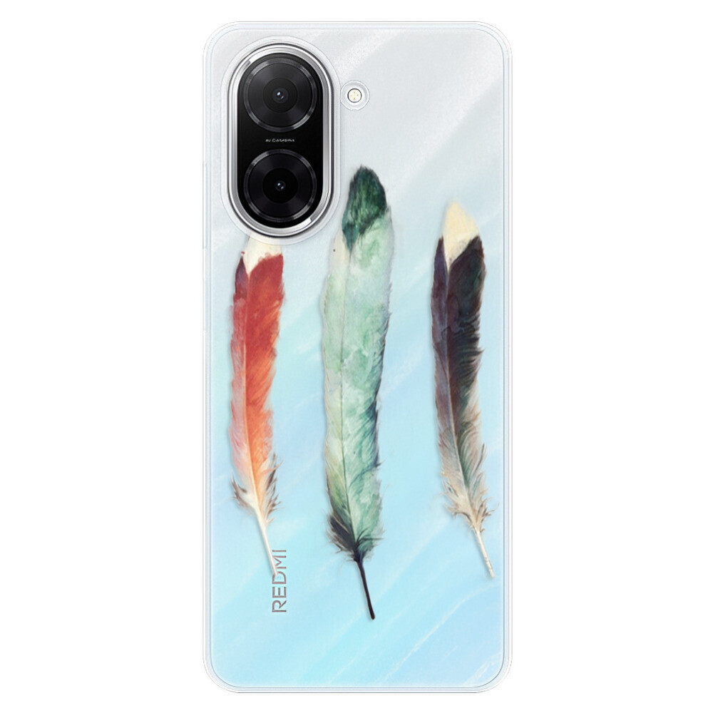 Odolné silikónové puzdro iSaprio - Three Feathers - Xiaomi Redmi A5