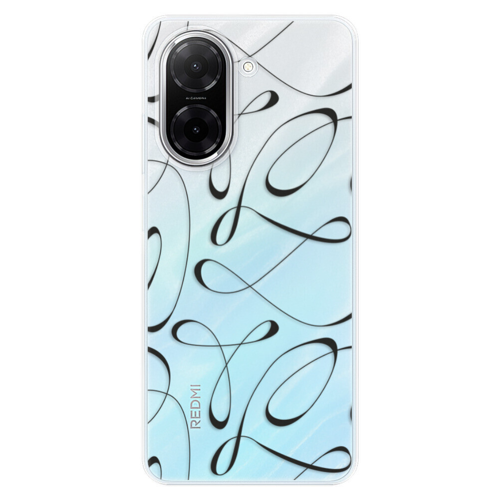 Odolné silikónové puzdro iSaprio - Fancy - black - Xiaomi Redmi A5