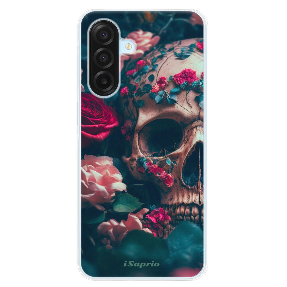 Odolné silikónové puzdro iSaprio - Skull in Roses - Samsung Galaxy A17 / A17 5G