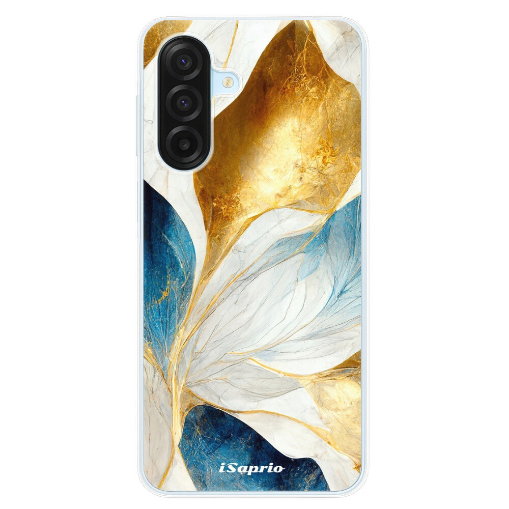 Odolné silikónové puzdro iSaprio - Blue Leaves - Samsung Galaxy A17 / A17 5G