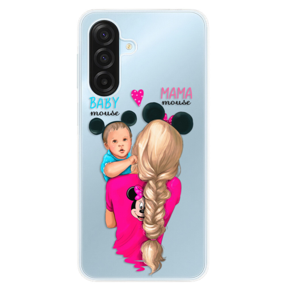 Odolné silikónové puzdro iSaprio - Mama Mouse Blonde and Boy - Samsung Galaxy A17 / A17 5G