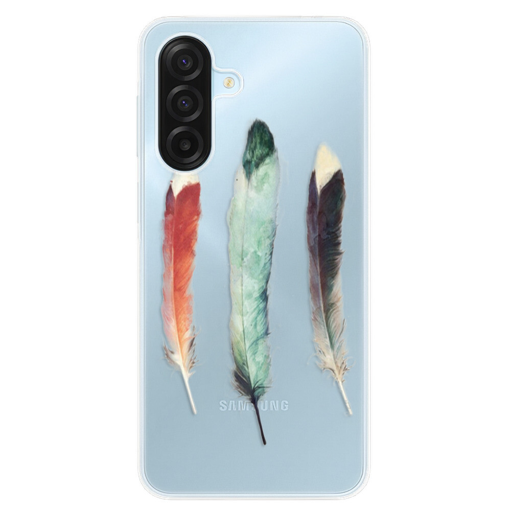 Odolné silikónové puzdro iSaprio - Three Feathers - Samsung Galaxy A17 / A17 5G