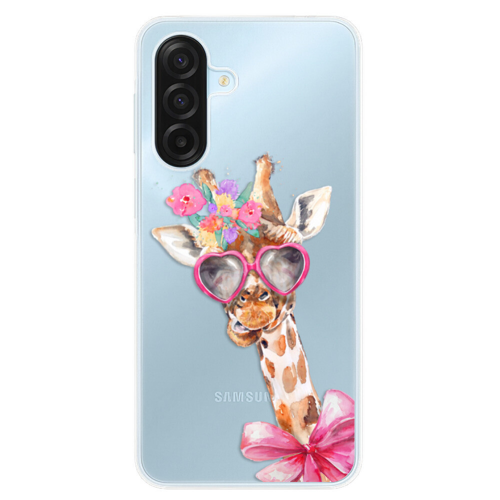 Odolné silikónové puzdro iSaprio - Lady Giraffe - Samsung Galaxy A17 / A17 5G