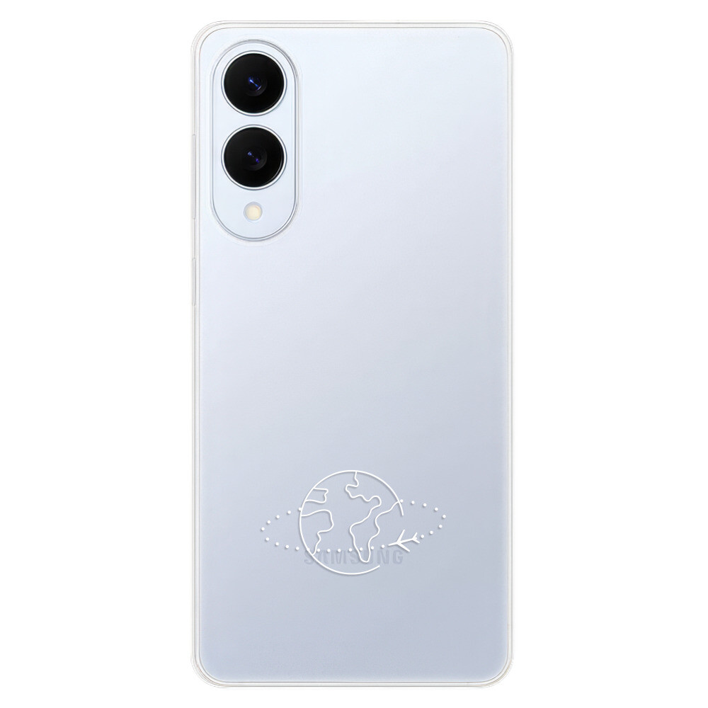 Odolné silikónové puzdro iSaprio - čiré - Travel - Samsung Galaxy S25 Edge