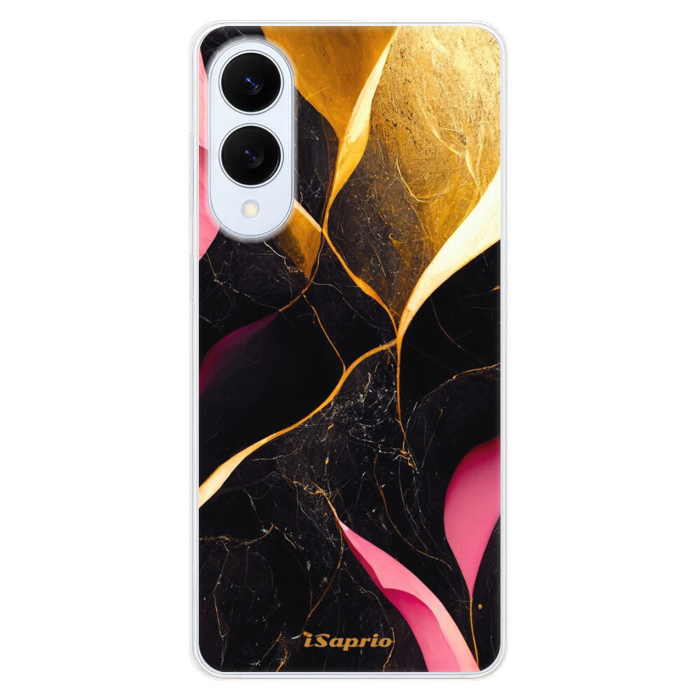 Odolné silikónové puzdro iSaprio - Gold Pink Marble - Samsung Galaxy S25 Edge