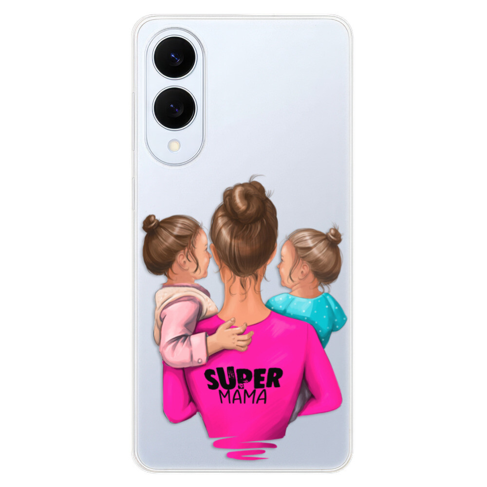 Odolné silikónové puzdro iSaprio - Super Mama - Two Girls - Samsung Galaxy S25 Edge