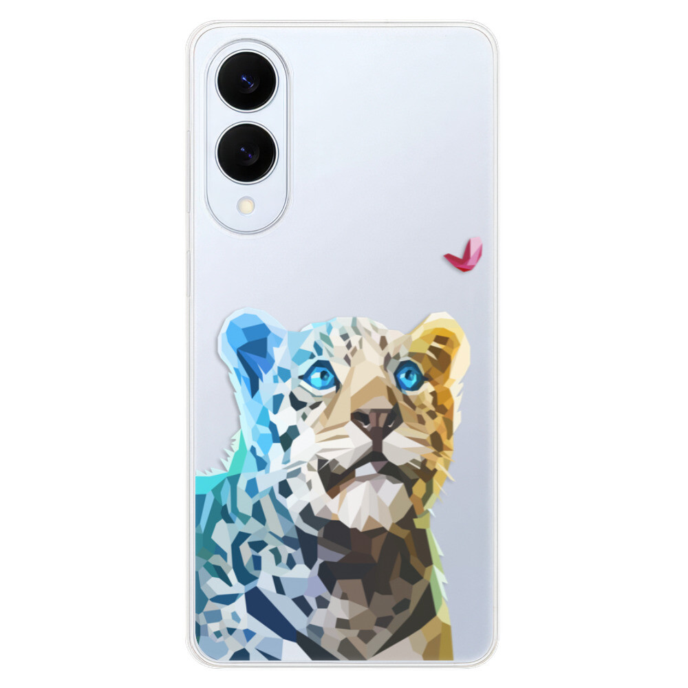 Odolné silikónové puzdro iSaprio - Leopard With Butterfly - Samsung Galaxy S25 Edge