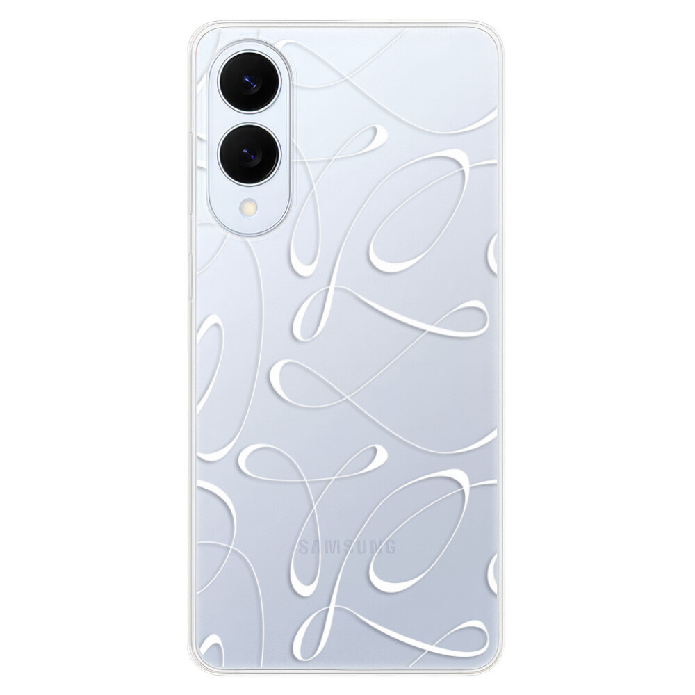 Odolné silikónové puzdro iSaprio - Fancy - white - Samsung Galaxy S25 Edge