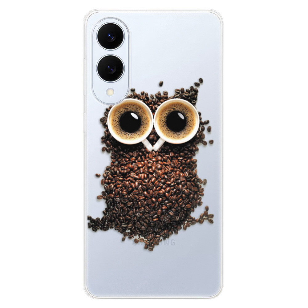 Odolné silikónové puzdro iSaprio - Owl And Coffee - Samsung Galaxy S25 Edge